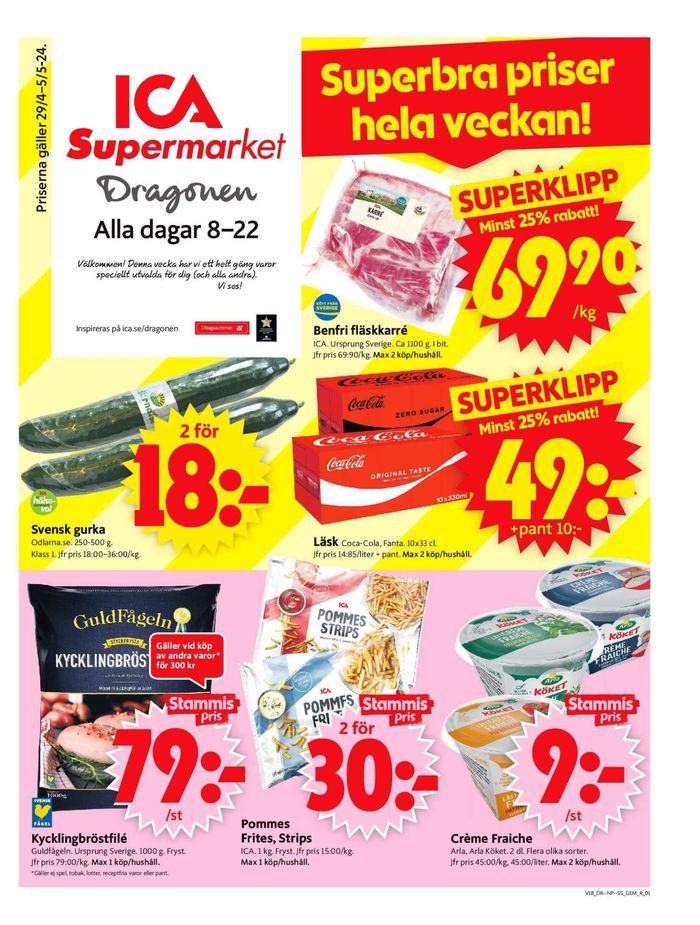 ICA Supermarket-katalog i Täby | ICA Supermarket Erbjudanden | 2024-04-29 - 2024-05-05