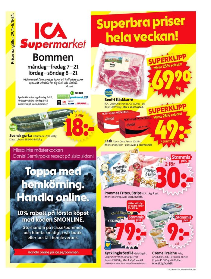 ICA Supermarket-katalog i Njurundabommen | ICA Supermarket Erbjudanden | 2024-04-29 - 2024-05-05