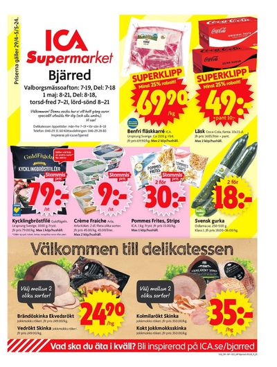 ICA Supermarket-katalog i Bjärred | ICA Supermarket Erbjudanden | 2024-04-29 - 2024-05-05