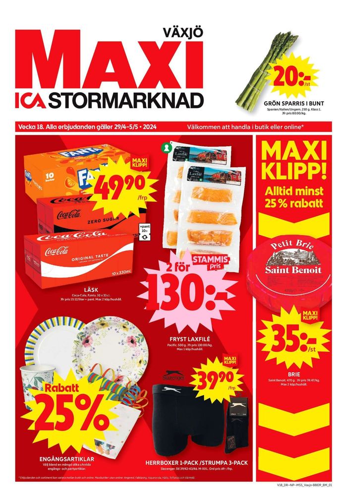 ICA Maxi-katalog i Växjö | ICA Maxi Erbjudanden | 2024-04-29 - 2024-05-05