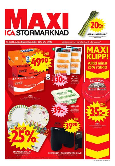 Erbjudanden av Matbutiker i Sundbyberg | ICA Maxi Erbjudanden de ICA Maxi | 2024-04-29 - 2024-05-05