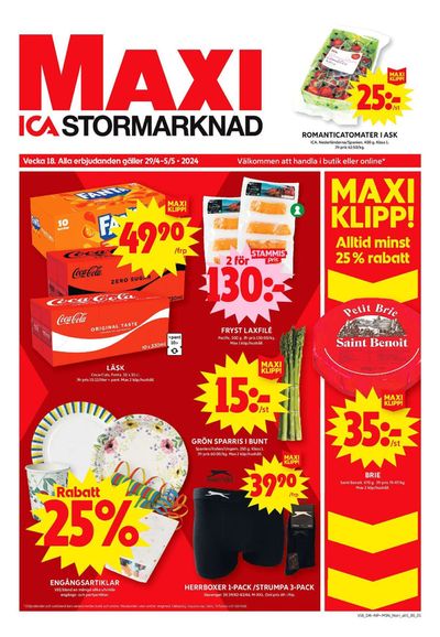ICA Maxi-katalog i Bergsbyn | ICA Maxi Erbjudanden | 2024-04-29 - 2024-05-05