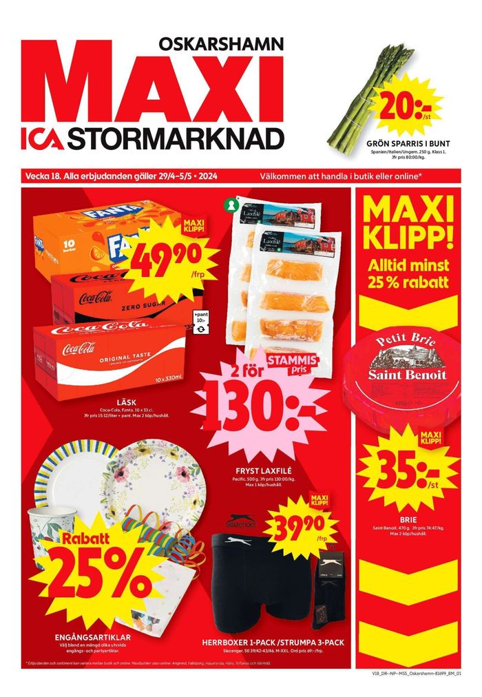 ICA Maxi-katalog i Oskarshamn | ICA Maxi Erbjudanden | 2024-04-29 - 2024-05-05