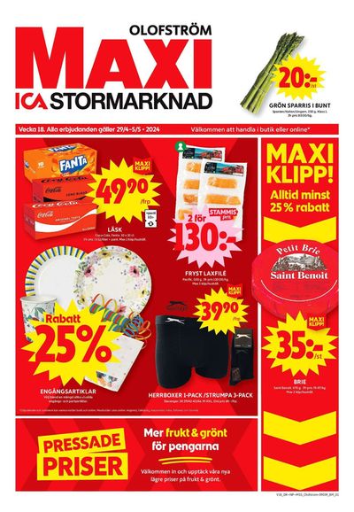 ICA Maxi-katalog i Lönsboda | ICA Maxi Erbjudanden | 2024-04-29 - 2024-05-05