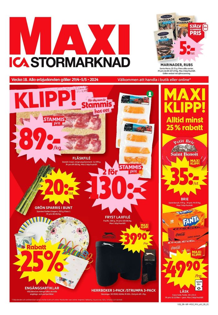 ICA Maxi-katalog i Linköping | ICA Maxi Erbjudanden | 2024-04-29 - 2024-05-05