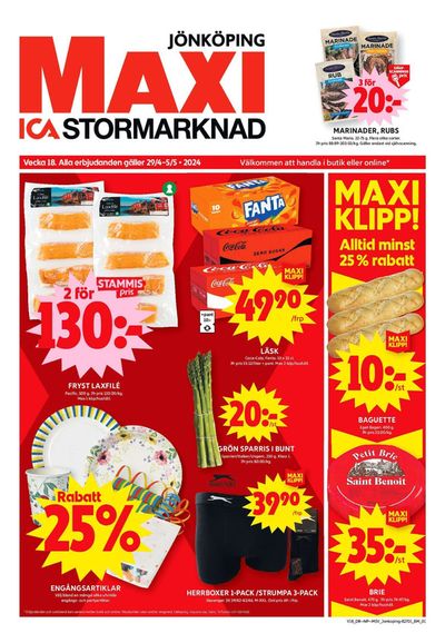 ICA Maxi-katalog i Jönköping | ICA Maxi Erbjudanden | 2024-04-29 - 2024-05-05