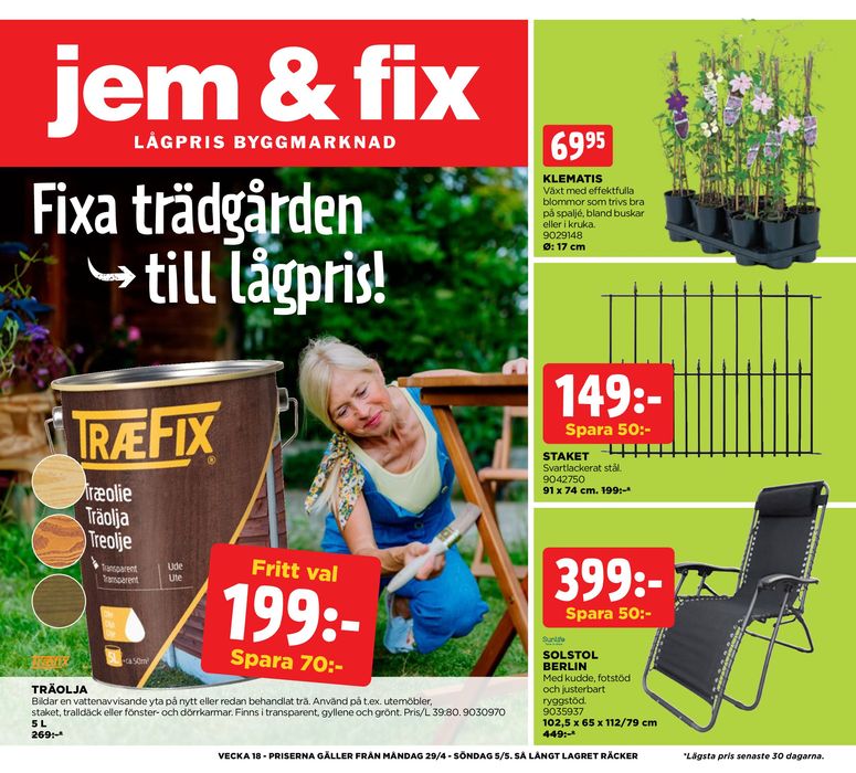 Jem&Fix-katalog i Gislaved | Jem&Fix reklamblad | 2024-04-28 - 2024-05-05