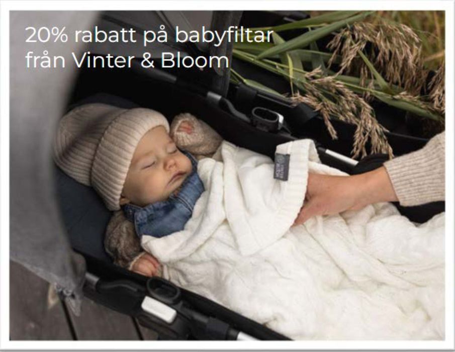 Babyproffsen-katalog | 20% rabatt på babyfiltar från Vinter & Bloom  | 2024-04-29 - 2024-05-21