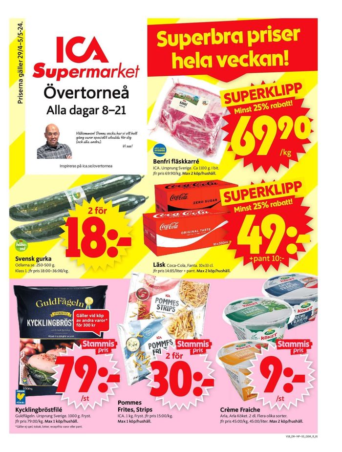 ICA Supermarket-katalog i Övertorneå | ICA Supermarket Erbjudanden | 2024-04-29 - 2024-05-05