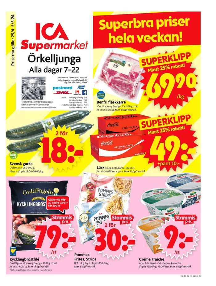 ICA Supermarket-katalog i Örkelljunga | ICA Supermarket Erbjudanden | 2024-04-29 - 2024-05-05