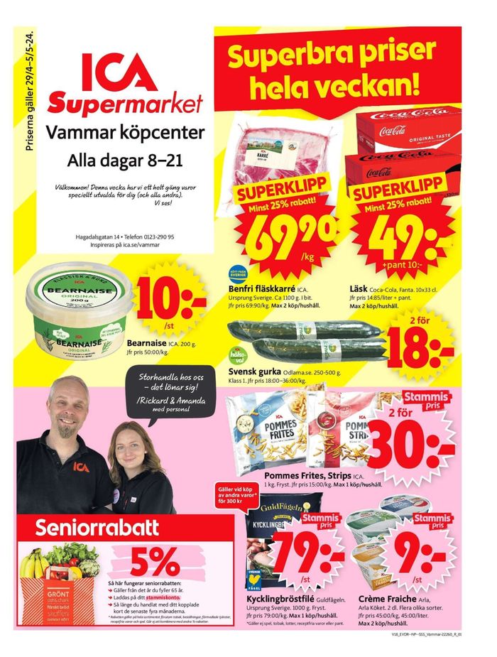 ICA Supermarket-katalog i Valdemarsvik | ICA Supermarket Erbjudanden | 2024-04-29 - 2024-05-05