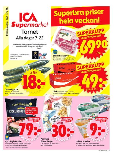 ICA Supermarket-katalog i Ulricehamn | ICA Supermarket Erbjudanden | 2024-04-29 - 2024-05-05