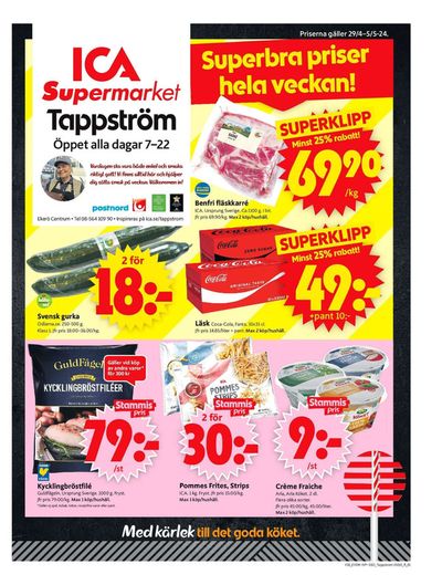 Erbjudanden av Matbutiker i Ekerö | ICA Supermarket Erbjudanden de ICA Supermarket | 2024-04-29 - 2024-05-05