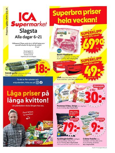 ICA Supermarket-katalog i Hällbybrunn | ICA Supermarket Erbjudanden | 2024-04-29 - 2024-05-05