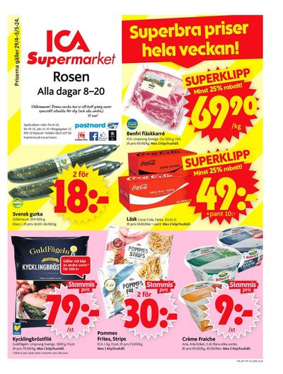ICA Supermarket-katalog i Ullånger | ICA Supermarket Erbjudanden | 2024-04-29 - 2024-05-05