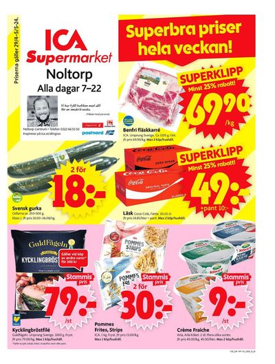 ICA Supermarket-katalog i Sjövik | ICA Supermarket Erbjudanden | 2024-04-29 - 2024-05-05