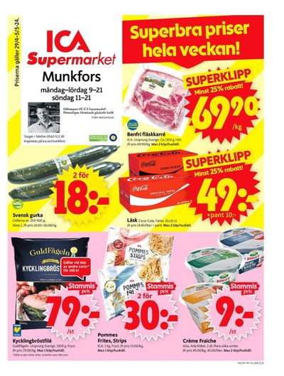 ICA Supermarket-katalog i Råda | ICA Supermarket Erbjudanden | 2024-04-29 - 2024-05-05