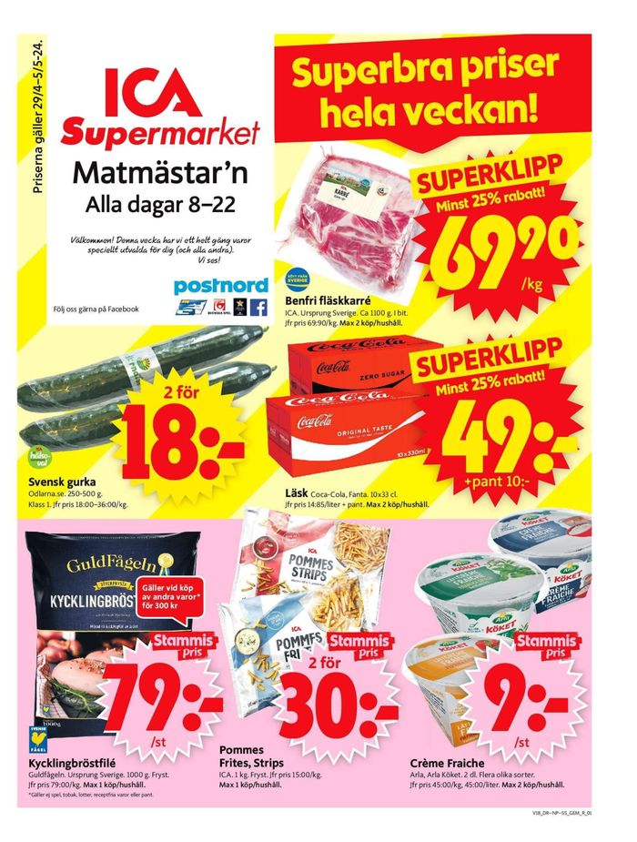 ICA Supermarket-katalog i Östersund | ICA Supermarket Erbjudanden | 2024-04-29 - 2024-05-05