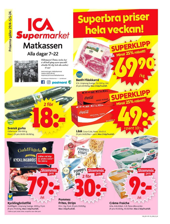 ICA Supermarket-katalog i Hallstahammar | ICA Supermarket Erbjudanden | 2024-04-29 - 2024-05-05