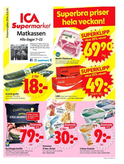 Erbjudanden av Matbutiker i Hallstahammar | ICA Supermarket Erbjudanden de ICA Supermarket | 2024-04-29 - 2024-05-05