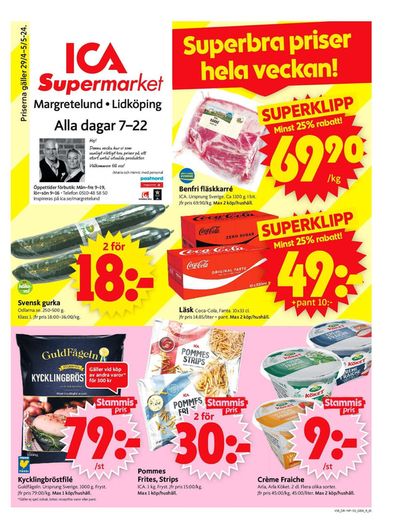 ICA Supermarket-katalog i Källby | ICA Supermarket Erbjudanden | 2024-04-29 - 2024-05-05