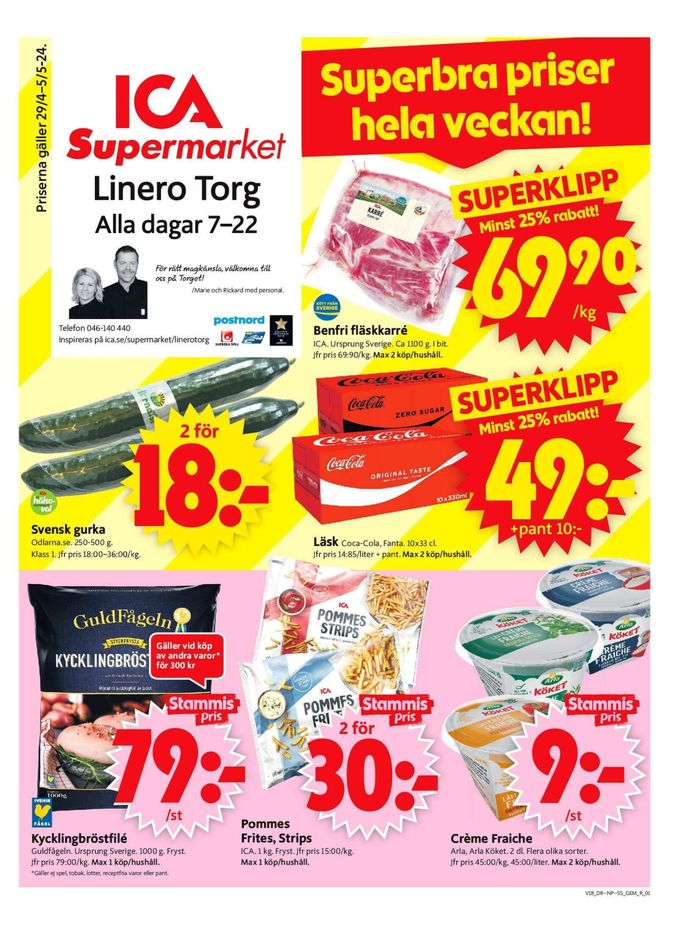 ICA Supermarket-katalog i Östra Odarslöv | ICA Supermarket Erbjudanden | 2024-04-29 - 2024-05-05