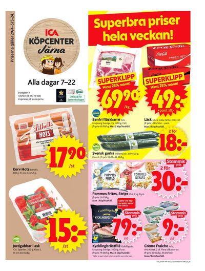 ICA Supermarket-katalog i Järna (Stockholm) | ICA Supermarket Erbjudanden | 2024-04-29 - 2024-05-05