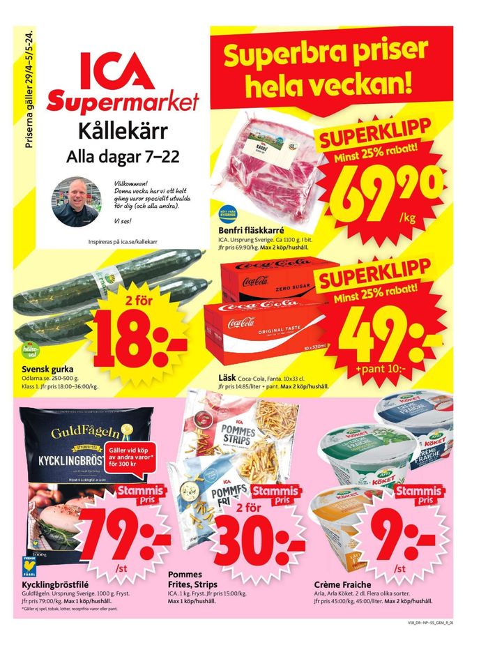 ICA Supermarket-katalog i Kållekärr | ICA Supermarket Erbjudanden | 2024-04-29 - 2024-05-05
