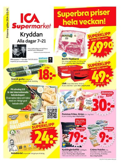 ICA Supermarket-katalog i Bergshamra | ICA Supermarket Erbjudanden | 2024-04-29 - 2024-05-05