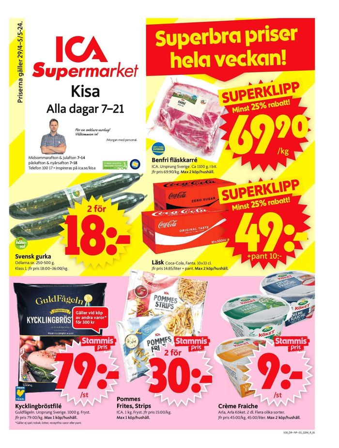 ICA Supermarket-katalog i Kisa | ICA Supermarket Erbjudanden | 2024-04-29 - 2024-05-05