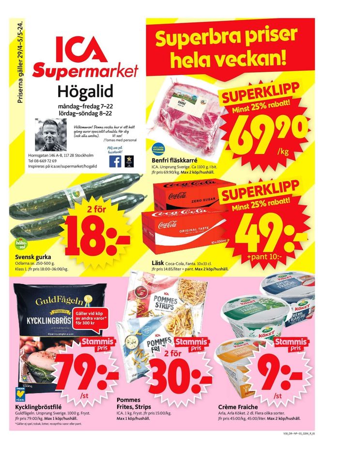 ICA Supermarket-katalog i Stockholm | ICA Supermarket Erbjudanden | 2024-04-29 - 2024-05-05