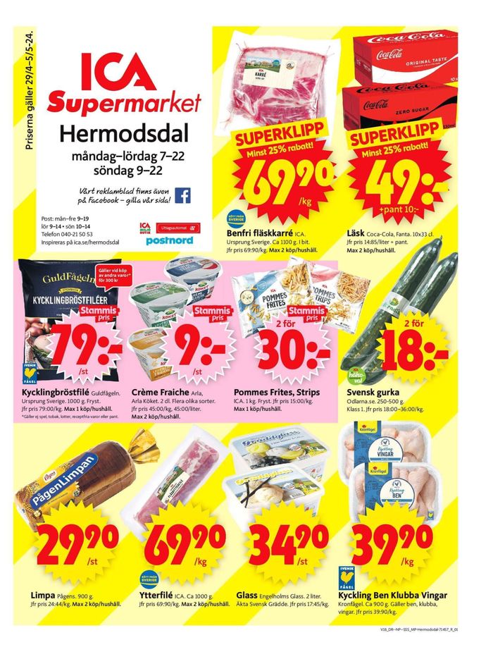 ICA Supermarket-katalog i Malmö | ICA Supermarket Erbjudanden | 2024-04-29 - 2024-05-05