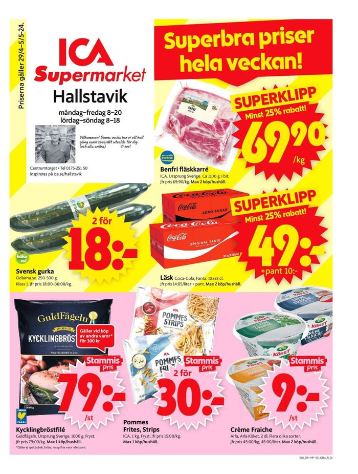 ICA Supermarket-katalog i Hallstavik | ICA Supermarket Erbjudanden | 2024-04-29 - 2024-05-05