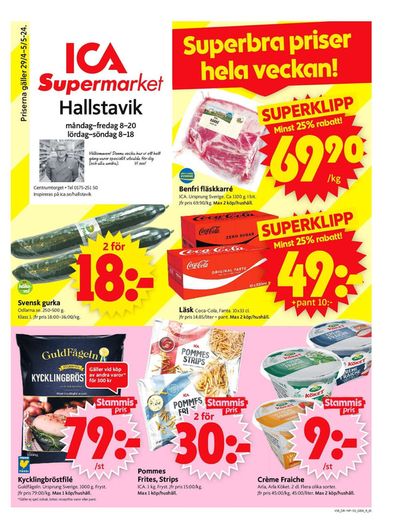 ICA Supermarket-katalog i Hargshamn | ICA Supermarket Erbjudanden | 2024-04-29 - 2024-05-05