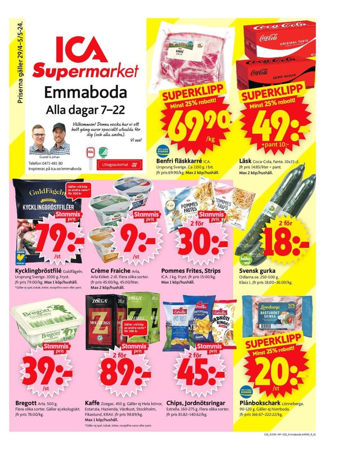 ICA Supermarket-katalog i Emmaboda | ICA Supermarket Erbjudanden | 2024-04-29 - 2024-05-05