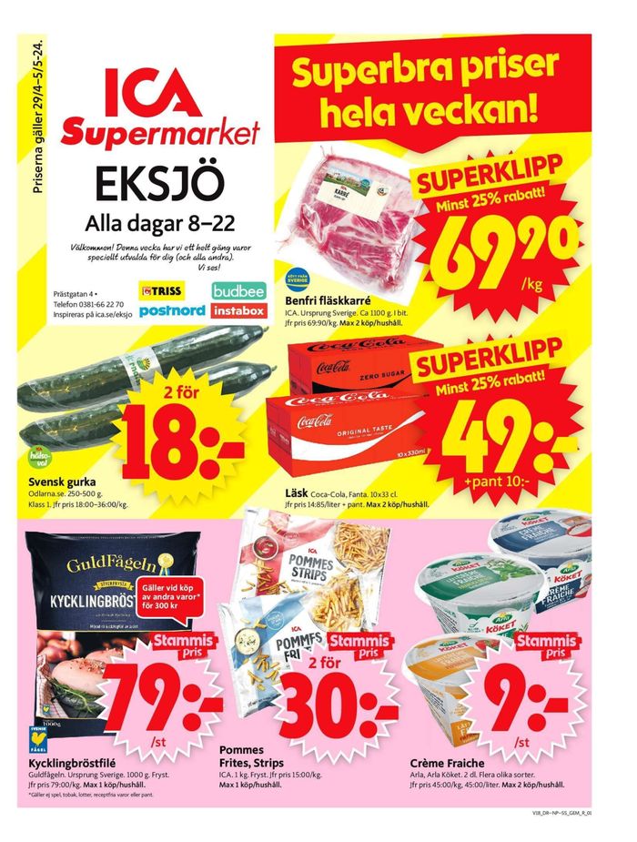 ICA Supermarket-katalog i Eksjö | ICA Supermarket Erbjudanden | 2024-04-29 - 2024-05-05