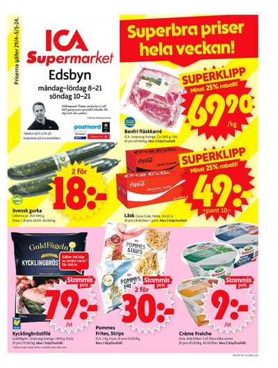 ICA Supermarket-katalog i Alfta | ICA Supermarket Erbjudanden | 2024-04-29 - 2024-05-05
