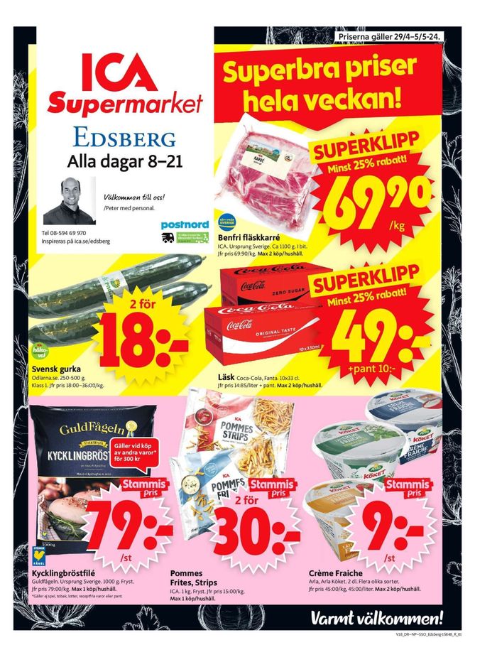 ICA Supermarket-katalog i Sollentuna | ICA Supermarket Erbjudanden | 2024-04-29 - 2024-05-05