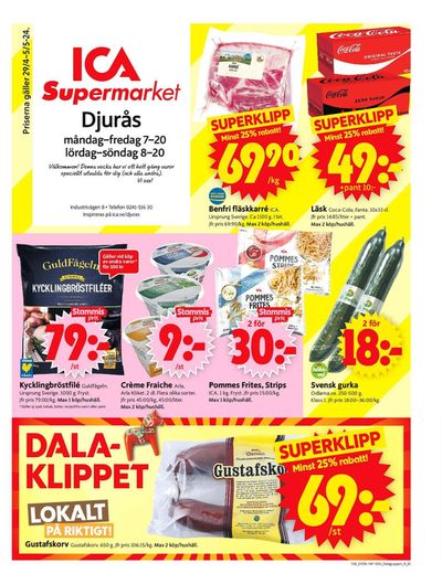 ICA Supermarket-katalog i Gagnef | ICA Supermarket Erbjudanden | 2024-04-29 - 2024-05-05