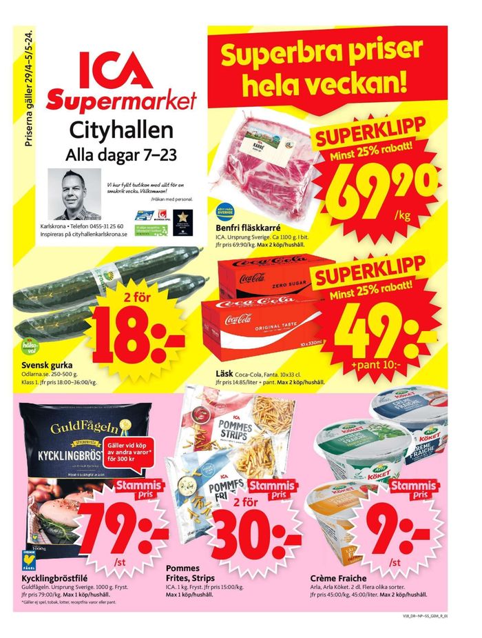 ICA Supermarket-katalog i Karlskrona | ICA Supermarket Erbjudanden | 2024-04-29 - 2024-05-05