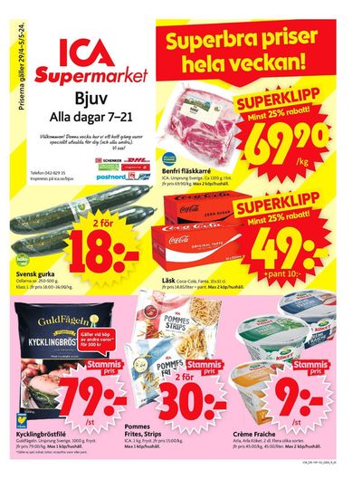 ICA Supermarket-katalog i Hyllinge | ICA Supermarket Erbjudanden | 2024-04-29 - 2024-05-05