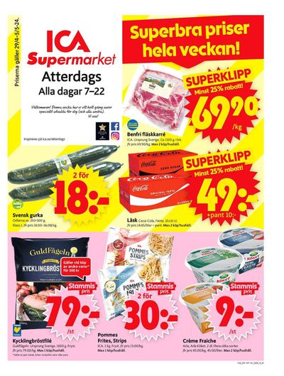 ICA Supermarket-katalog i Tingstäde | ICA Supermarket Erbjudanden | 2024-04-29 - 2024-05-05
