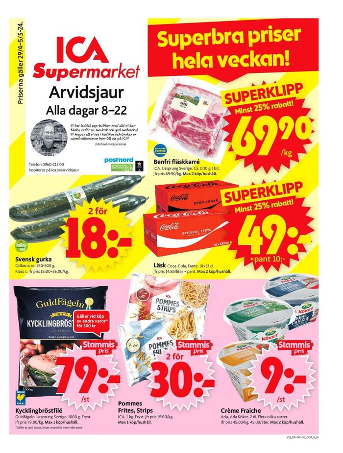 ICA Supermarket-katalog i Arvidsjaur | ICA Supermarket Erbjudanden | 2024-04-29 - 2024-05-05