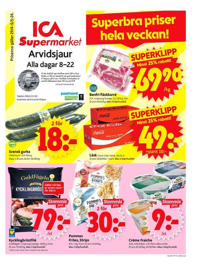 ICA Supermarket-katalog i Abborrträsk | ICA Supermarket Erbjudanden | 2024-04-29 - 2024-05-05