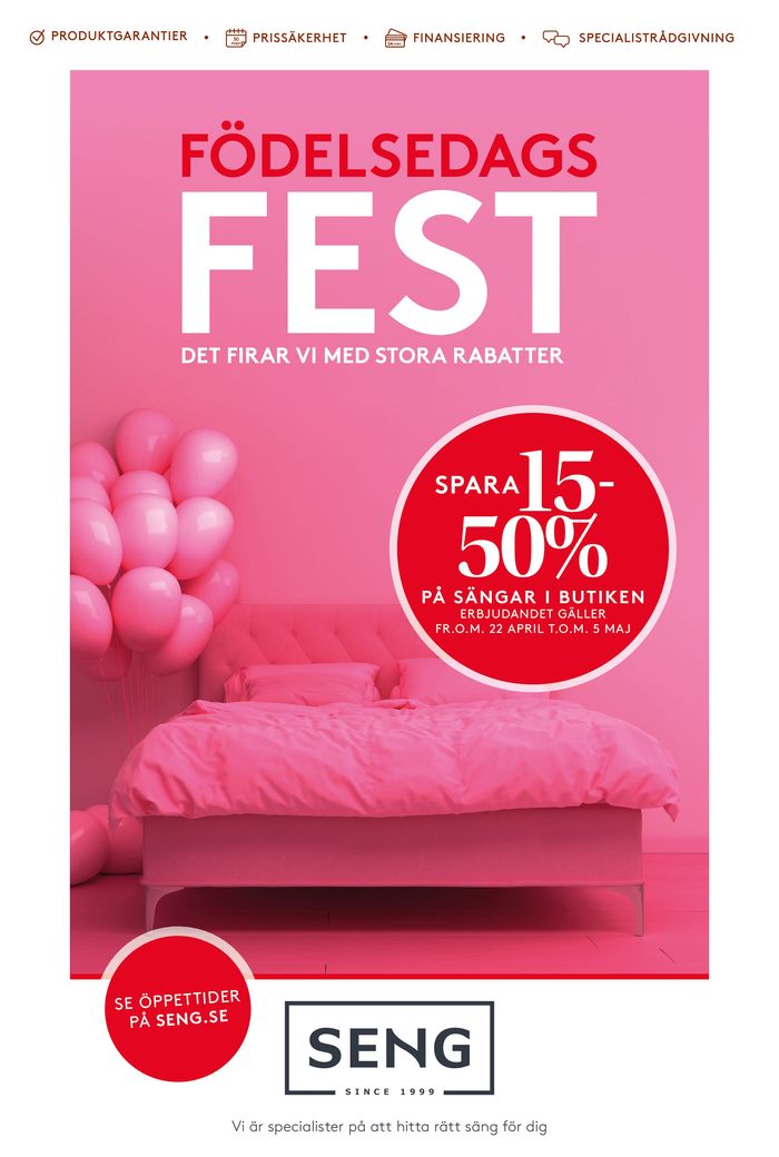 Seng-katalog i Eskilstuna | Seng 15% -50 % off! | 2024-04-30 - 2024-05-05