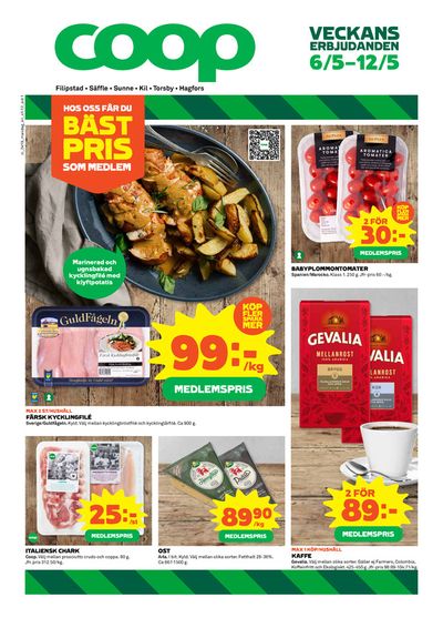 Erbjudanden av Matbutiker i Filipstad | Coop Extra reklamblad de Coop Extra | 2024-05-06 - 2024-05-12