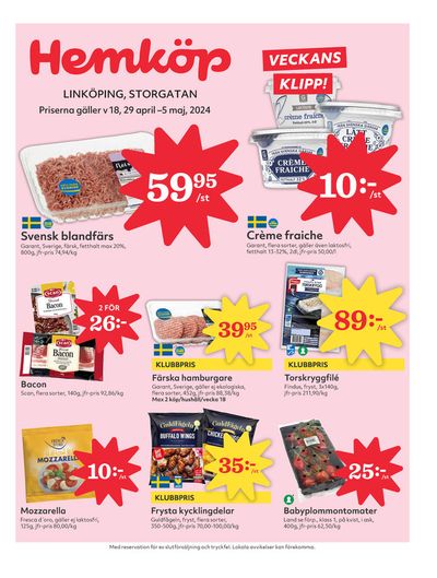 Hemköp-katalog i Linköping | Hemköp Erbjudanden | 2024-04-29 - 2024-05-05