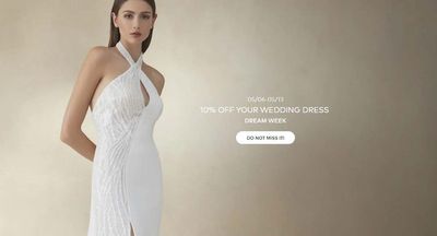 Erbjudanden av Kläder, Skor och Accessoarer | 10% off your wedding dress ! de Pronovias | 2024-05-02 - 2024-05-13