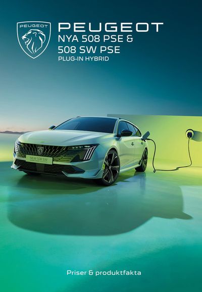 Peugeot-katalog i Nyköping | Nya Peugeot 508 PSE Plug-In Hybrid | 2024-05-02 - 2025-05-02