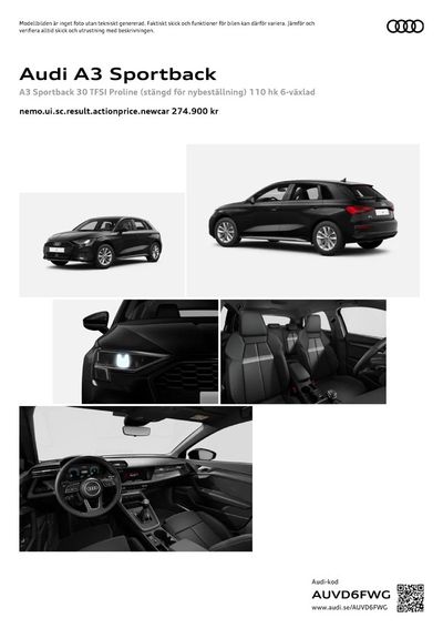 Audi-katalog i Vara | Audi A3 Sportback | 2024-05-03 - 2025-05-03